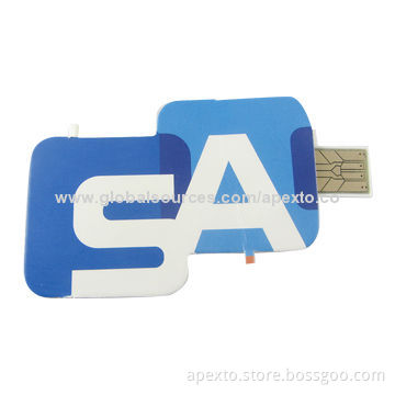Advertising Printable Customized Logo Paper USB Webkey with Plug-and-play Function